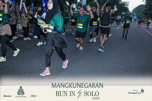 Race photo from Mangkunegaran Run 2024
