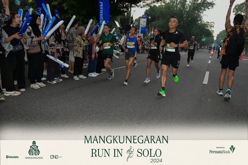 Race photo from Mangkunegaran Run 2024