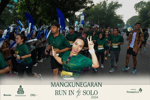 Race photo from Mangkunegaran Run 2024