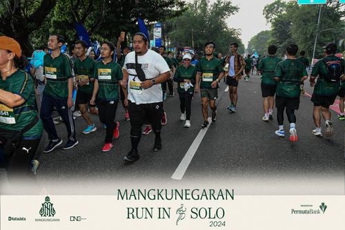Race photo from Mangkunegaran Run 2024