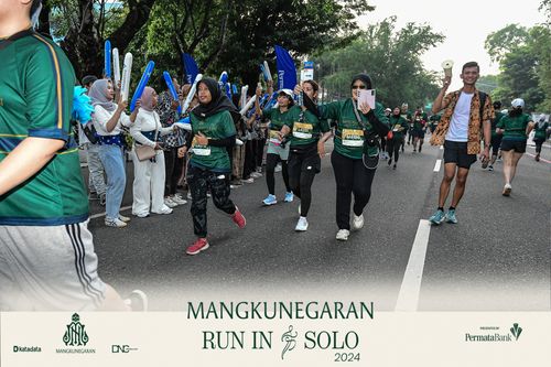 Race photo from Mangkunegaran Run 2024