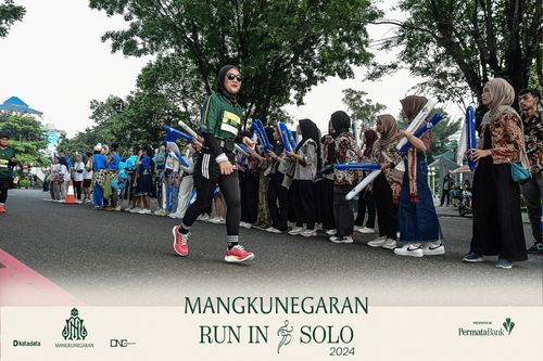 Race photo from Mangkunegaran Run 2024