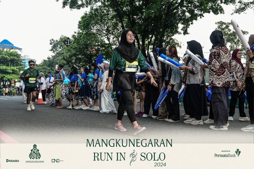 Race photo from Mangkunegaran Run 2024