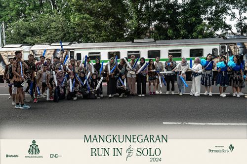 Race photo from Mangkunegaran Run 2024
