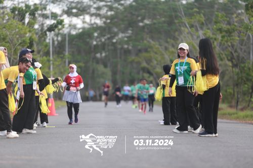 Race photo from Arutmin Borneo Run 2024