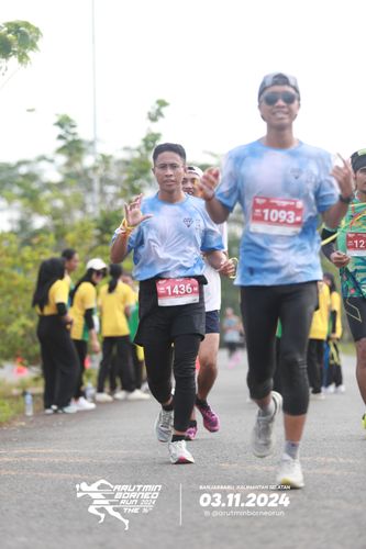 Race photo from Arutmin Borneo Run 2024