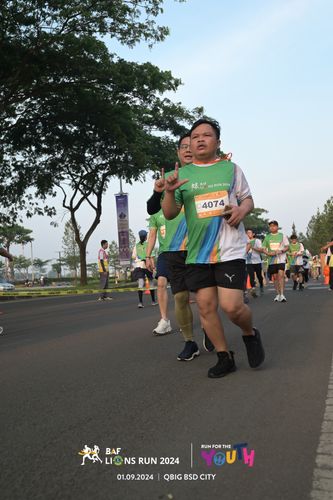 Race photo from BAF LIONS RUN 2024