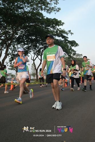 Race photo from BAF LIONS RUN 2024