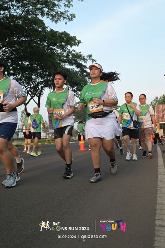 Race photo from BAF LIONS RUN 2024