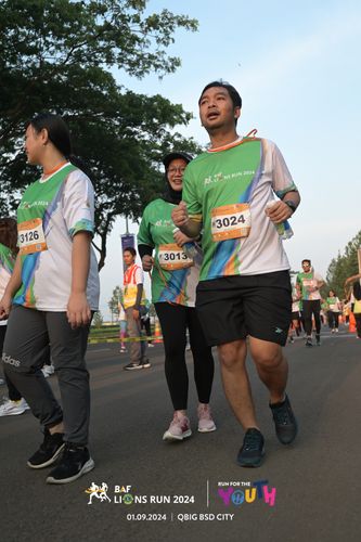 Race photo from BAF LIONS RUN 2024