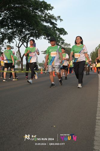 Race photo from BAF LIONS RUN 2024