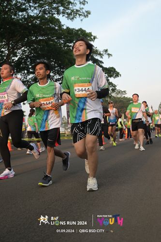 Race photo from BAF LIONS RUN 2024