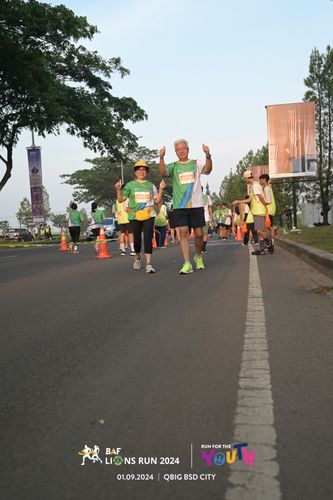 Race photo from BAF LIONS RUN 2024