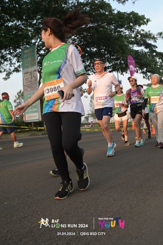Race photo from BAF LIONS RUN 2024