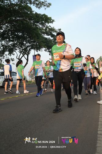 Race photo from BAF LIONS RUN 2024