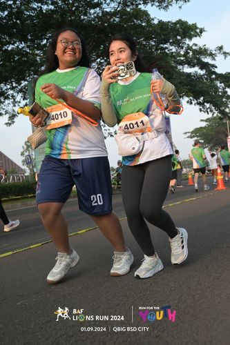 Race photo from BAF LIONS RUN 2024