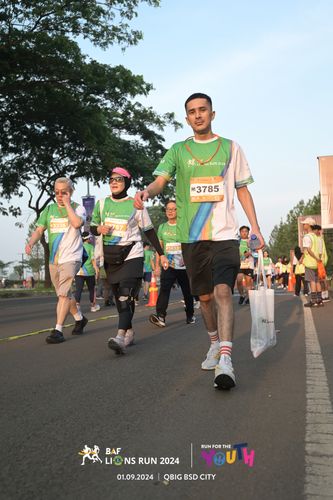 Race photo from BAF LIONS RUN 2024