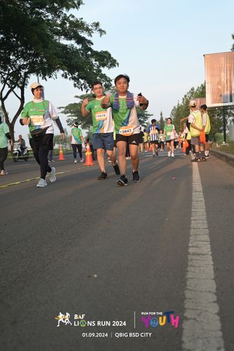 Race photo from BAF LIONS RUN 2024