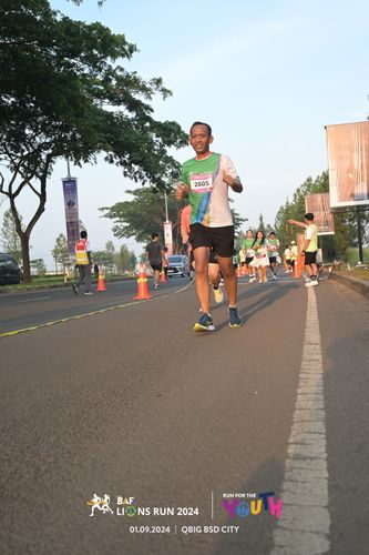Race photo from BAF LIONS RUN 2024