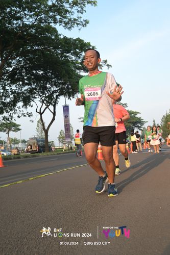 Race photo from BAF LIONS RUN 2024