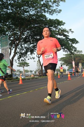 Race photo from BAF LIONS RUN 2024