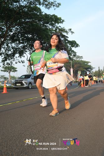 Race photo from BAF LIONS RUN 2024