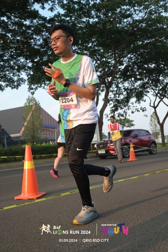 Race photo from BAF LIONS RUN 2024