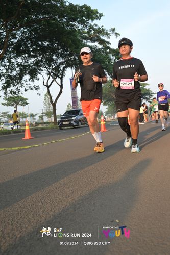 Race photo from BAF LIONS RUN 2024