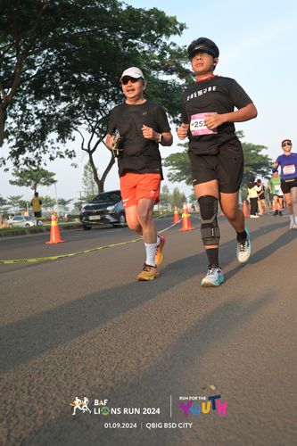 Race photo from BAF LIONS RUN 2024