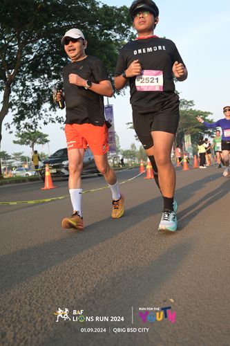 Race photo from BAF LIONS RUN 2024
