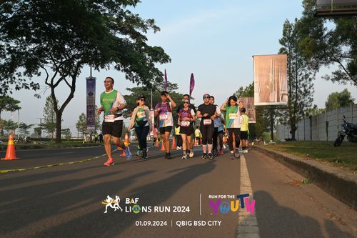 Race photo from BAF LIONS RUN 2024