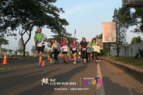 Race photo from BAF LIONS RUN 2024