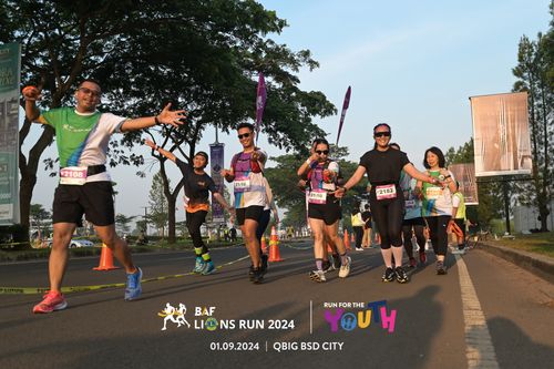 Race photo from BAF LIONS RUN 2024