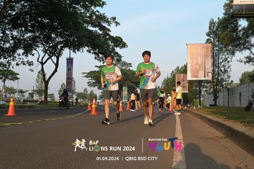 Race photo from BAF LIONS RUN 2024