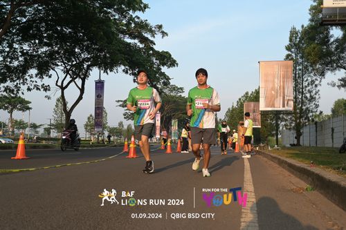 Race photo from BAF LIONS RUN 2024