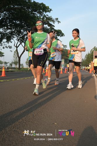 Race photo from BAF LIONS RUN 2024