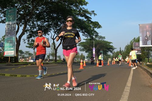 Race photo from BAF LIONS RUN 2024
