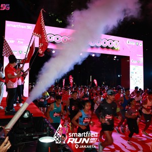 Race photo from SMARTFREN RUN 2026