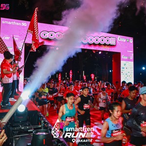 Race photo from SMARTFREN RUN 2026