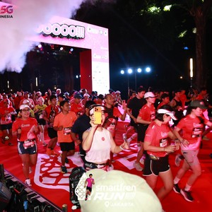 Race photo from SMARTFREN RUN 2026