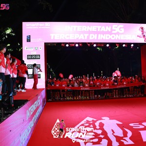 Race photo from SMARTFREN RUN 2026