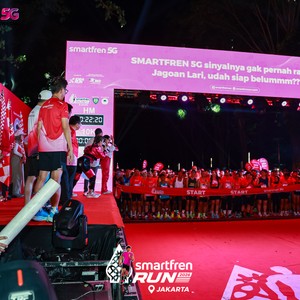 Race photo from SMARTFREN RUN 2026