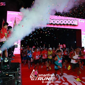 Race photo from SMARTFREN RUN 2026