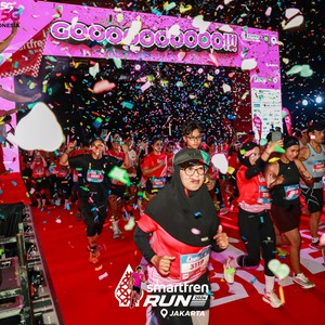 Race photo from SMARTFREN RUN 2026