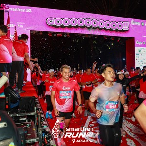 Race photo from SMARTFREN RUN 2026