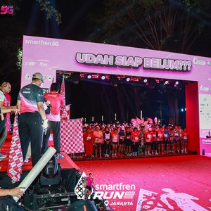 Race photo from SMARTFREN RUN 2026
