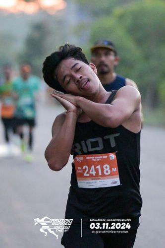 Race photo from Arutmin Borneo Run 2024