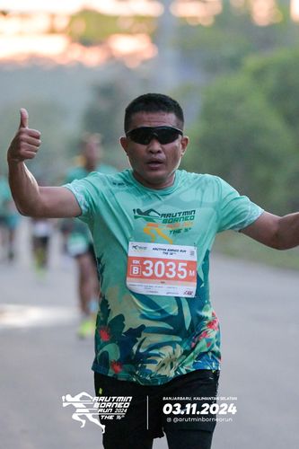Race photo from Arutmin Borneo Run 2024
