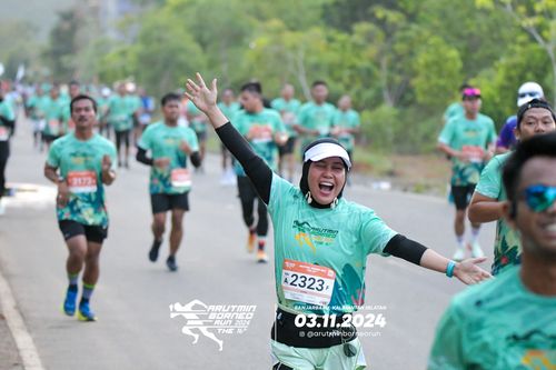Race photo from Arutmin Borneo Run 2024