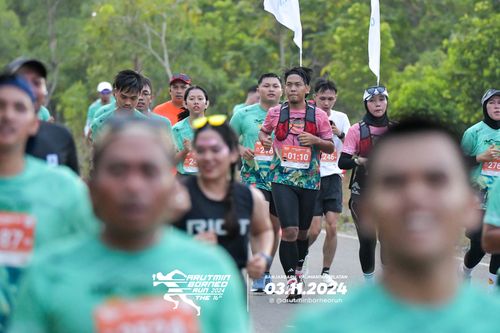 Race photo from Arutmin Borneo Run 2024
